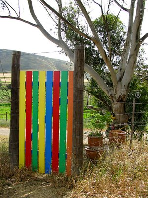 Colourful gate in Durbanville