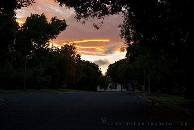 Sunset from my street