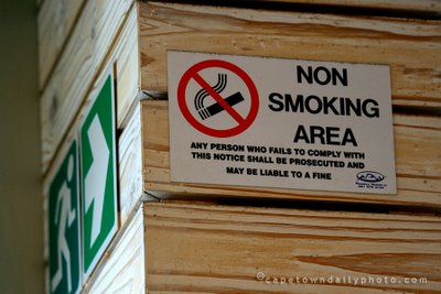 No smoking sign