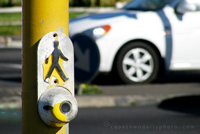 Traffic lights at a pedestrian crossing