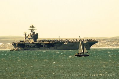 USS Theodore Roosevelt Aircraft Carrier in Cape Town