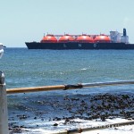 LNG ship at anchor