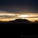 Sunsets behind Table Mountain