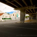 People under the stairs… or the bridge…