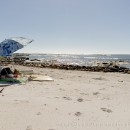Sun, sand and beach umbrellas