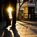 Silhouette in the morning light