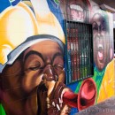 The mural’s on the wall