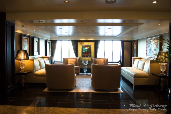Lounge aboard the Oceania Marina