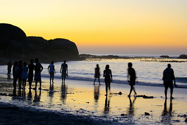 Dusk at Clifton 4th beach
