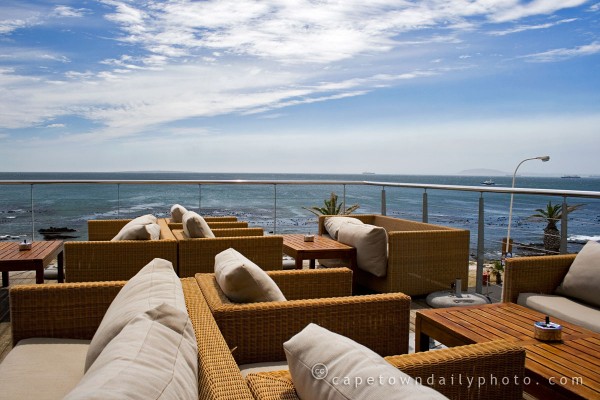 The view from Wakame in Mouille Point