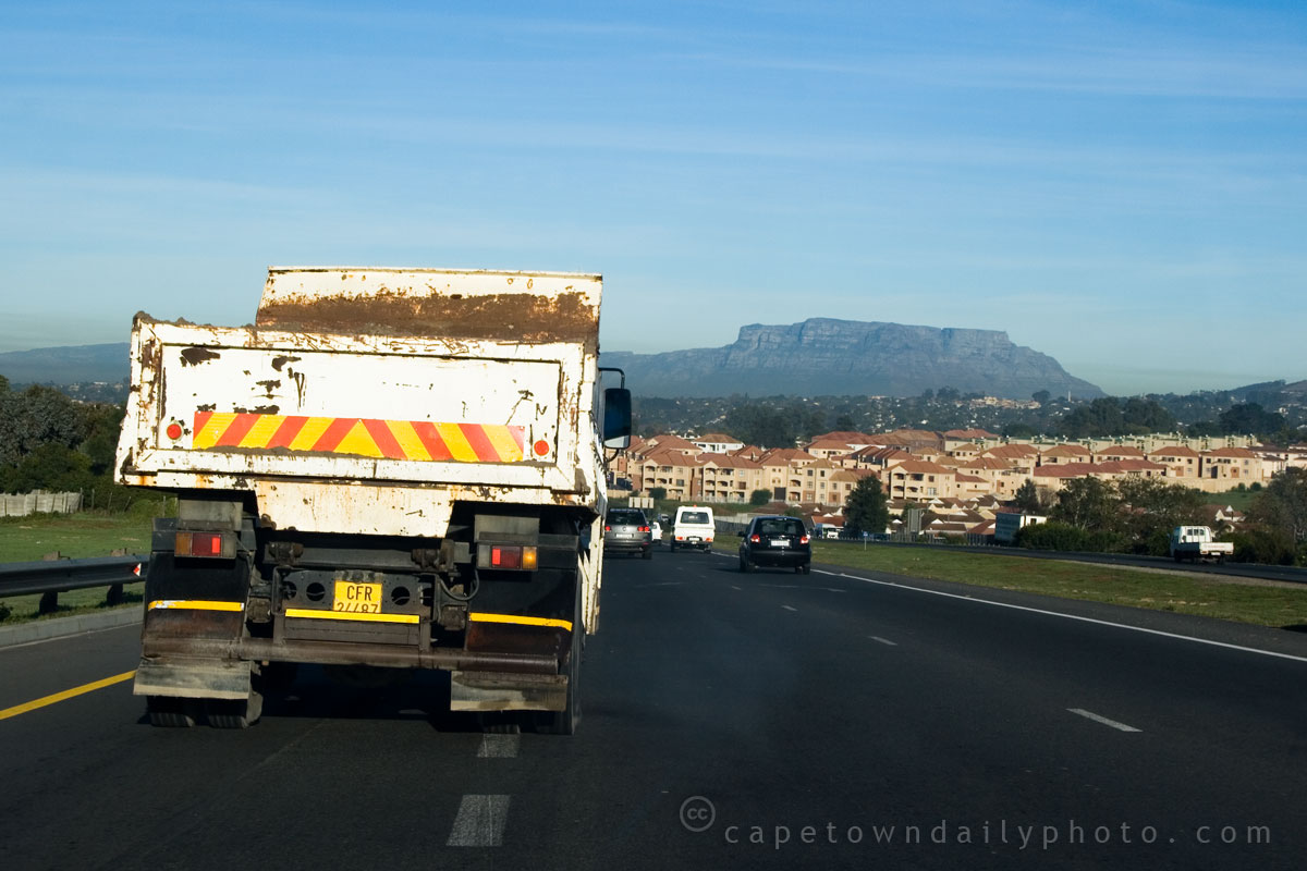 Lorry on the highway