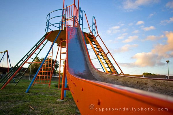 Playpark slide for big kids