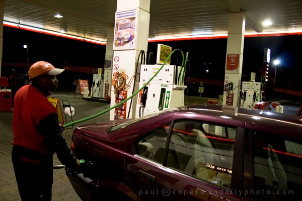 Filling up with petrol
