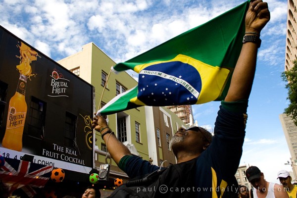 Brazillian football supporter