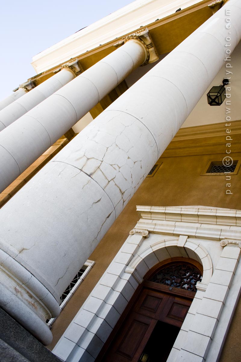 The pillars of UCT's Jameson Memorial Hall