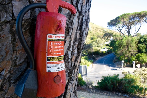 It's not a real fire extinguisher, silly