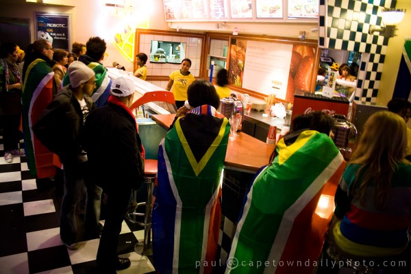 South African supporters