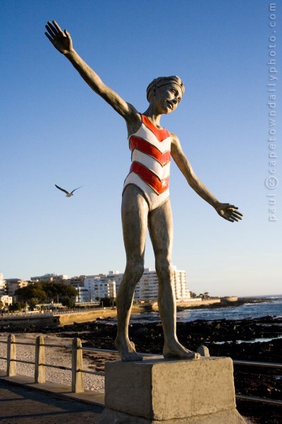 Statue at Sea Point promenade