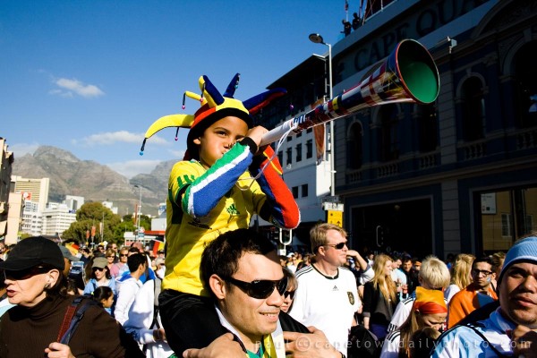 A boy and his vuvuzela