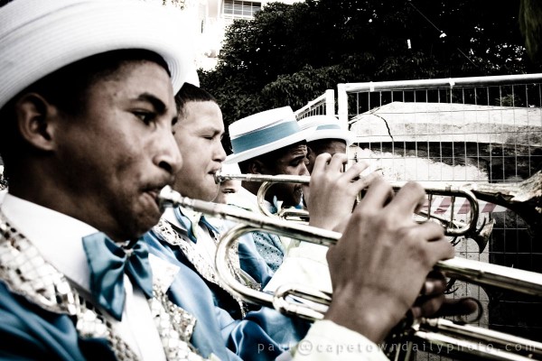 Blowing his own trumpet