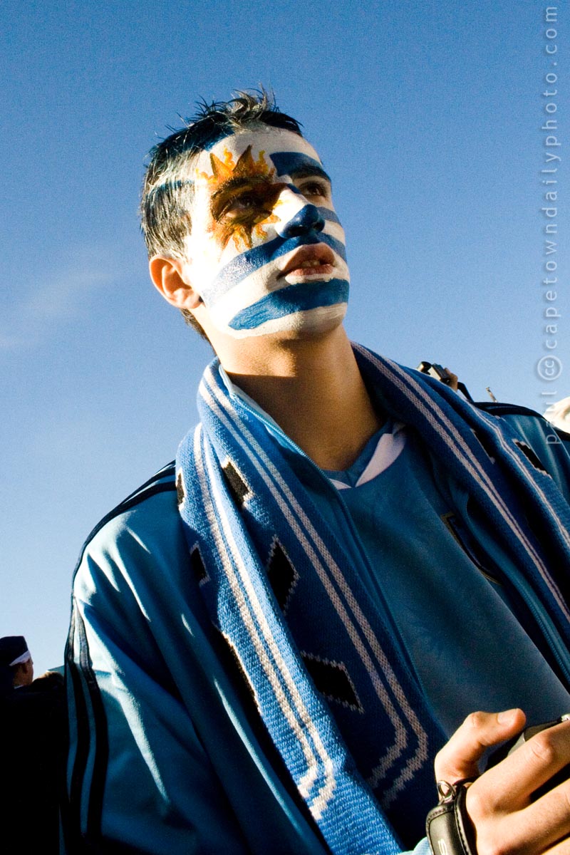 A Uruguaian supporter
