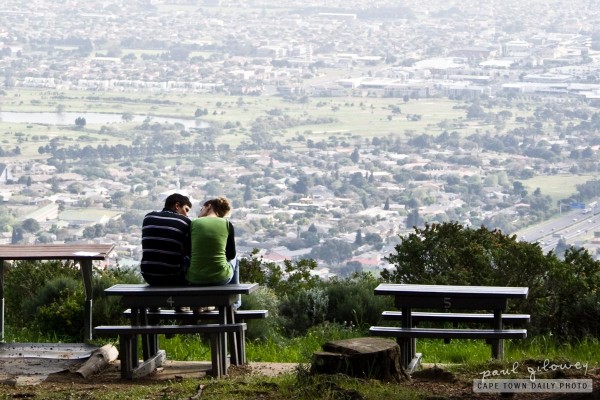 Couple on a  bench