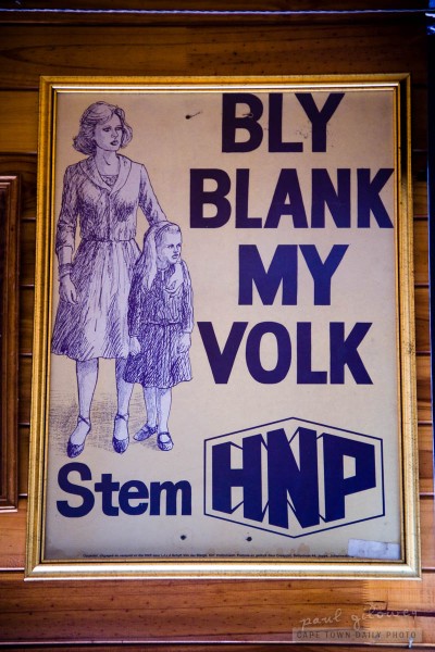 An old South African political poster