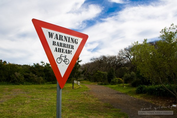 Warning, barrier ahead