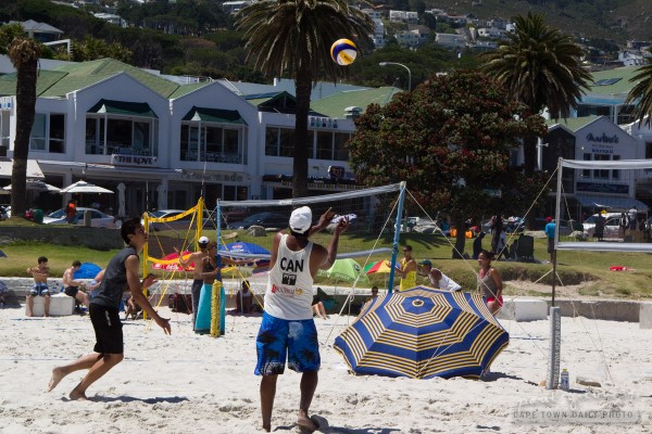 Beach volleyball at Camps Bay