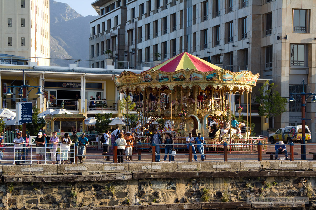 A silent carousel at the V&A Waterfront