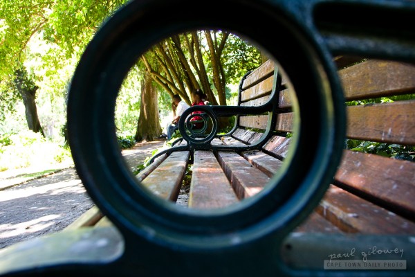 Circle in a bench
