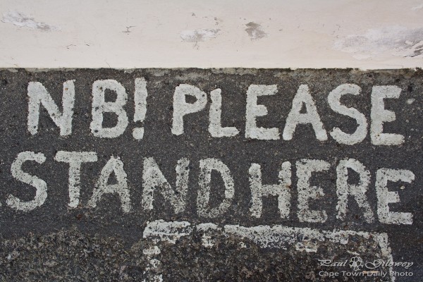Please stand here