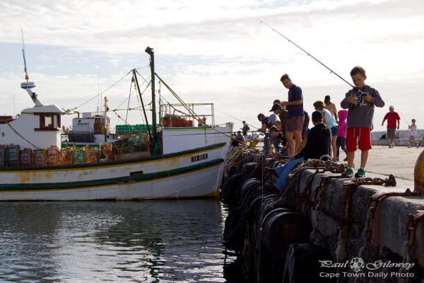 Fishing at Kalk Bay pier