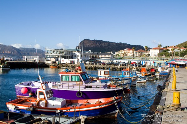 Colourful boats of kalk bay