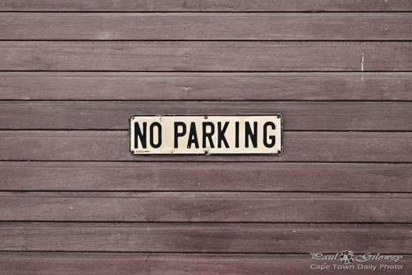 No parking sign