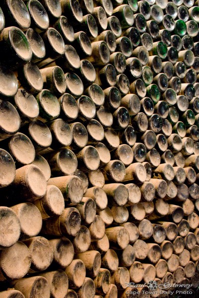 Old, very old, wine bottles