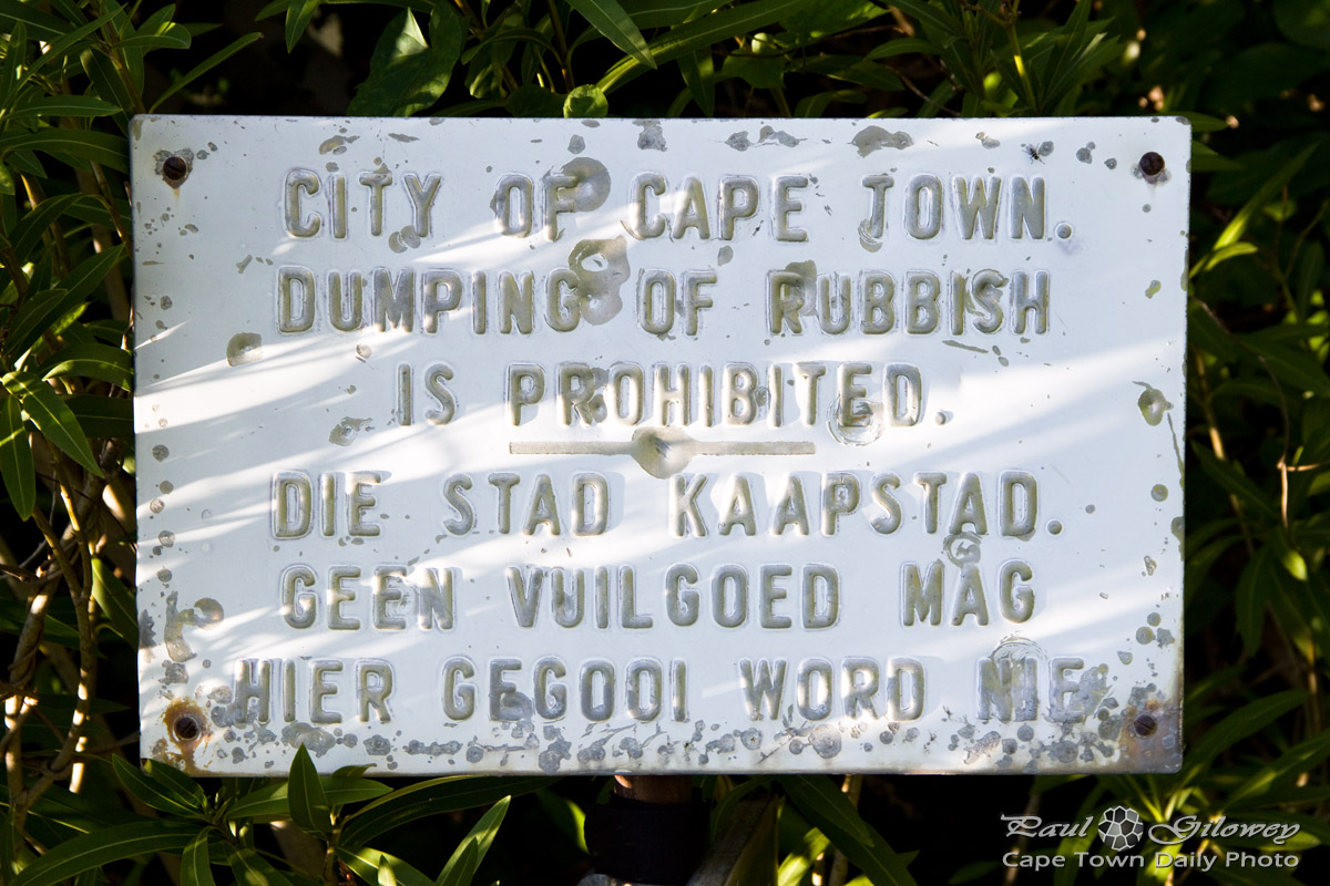 Dumping prohibited