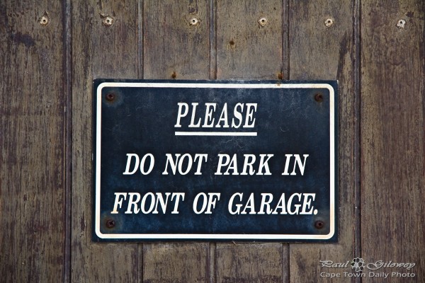 Please don't park here