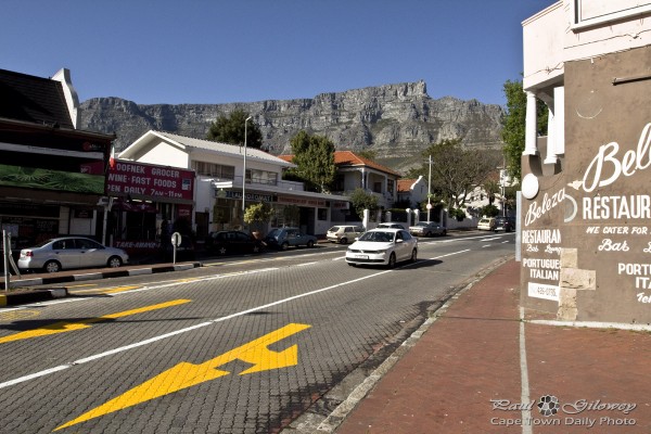 Kloof Nek Road and Table Mountain