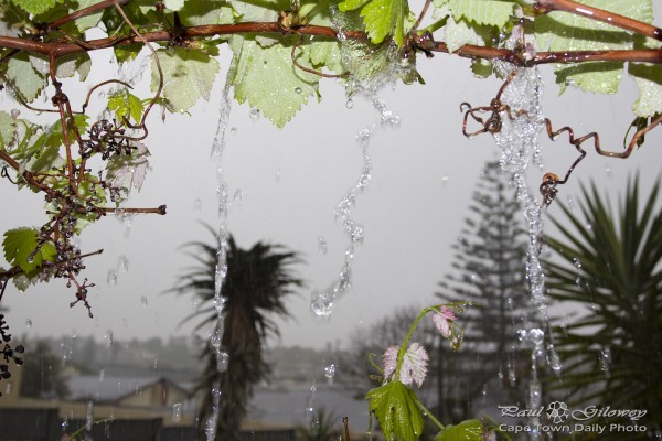 Spring water... and snow