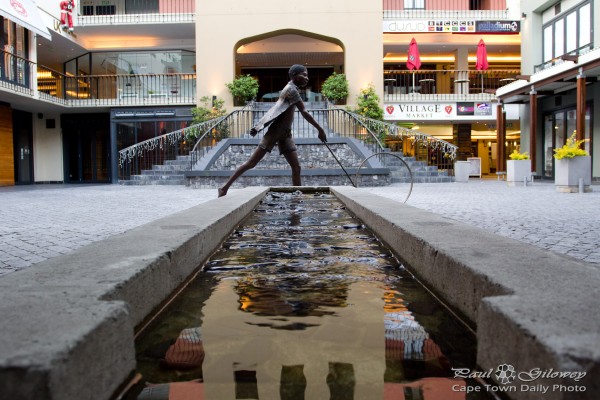 Running water, running boy
