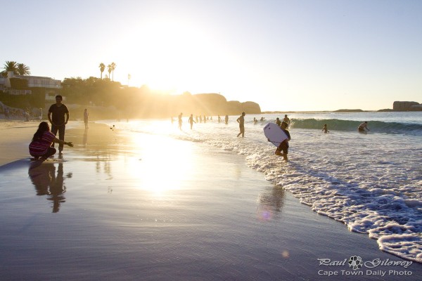 Like a beach at sunset