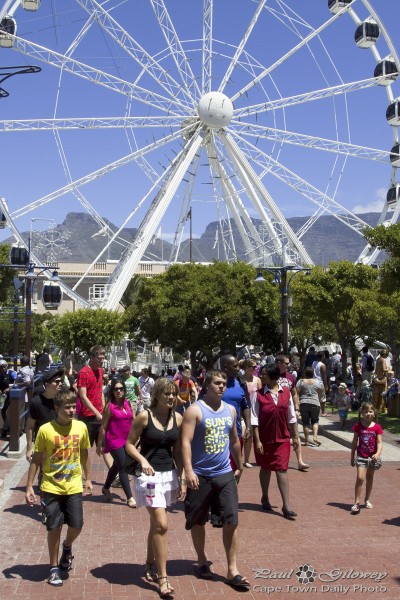 Blue skies and big wheels