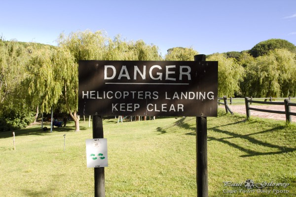 Helipads and wine estates