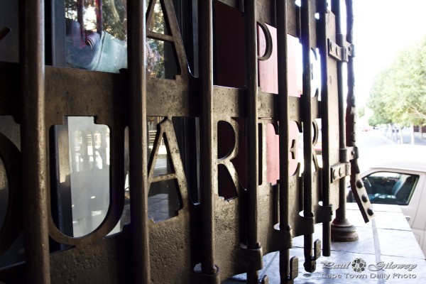 Iron gates of the Cape Quarter