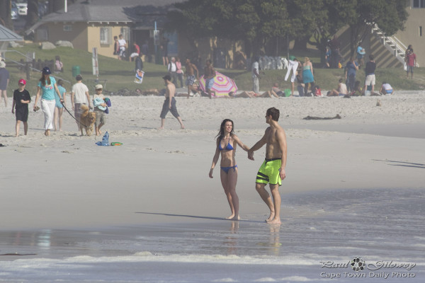 Winter beach weather