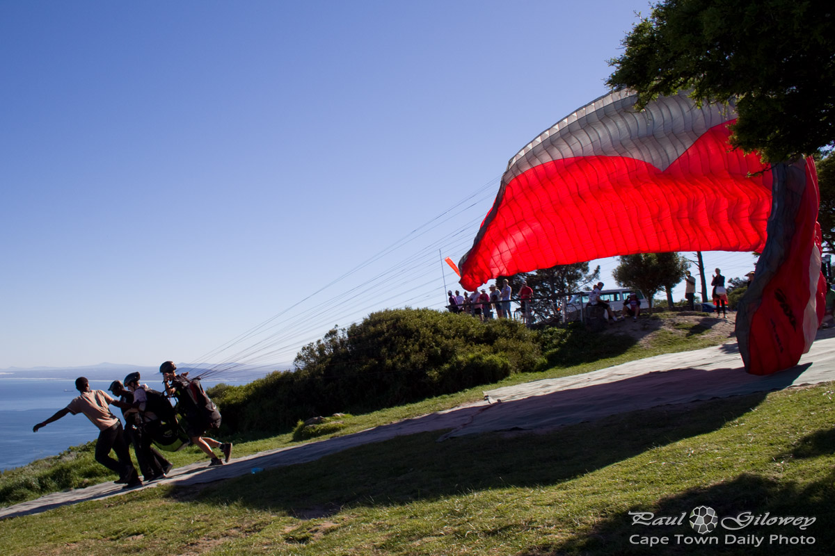 Signal Hill's tandem paragliders