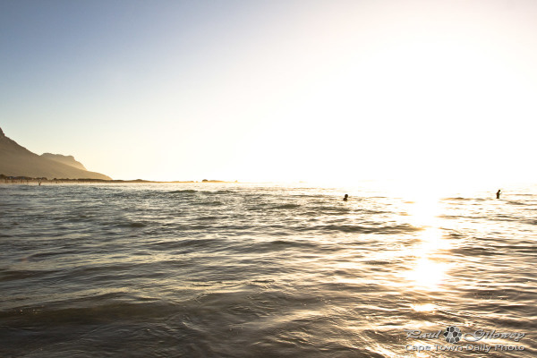 Sunset over the ocean