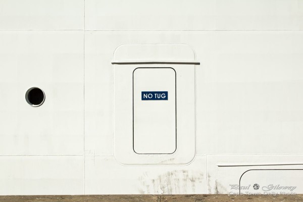 Don't push here Mr. Tug!